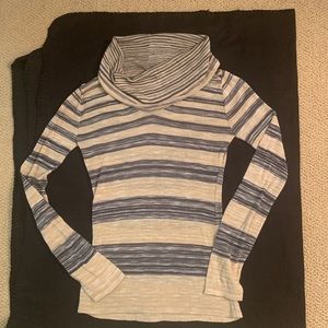 Classy knit cowl sweater.  Very light and soft.